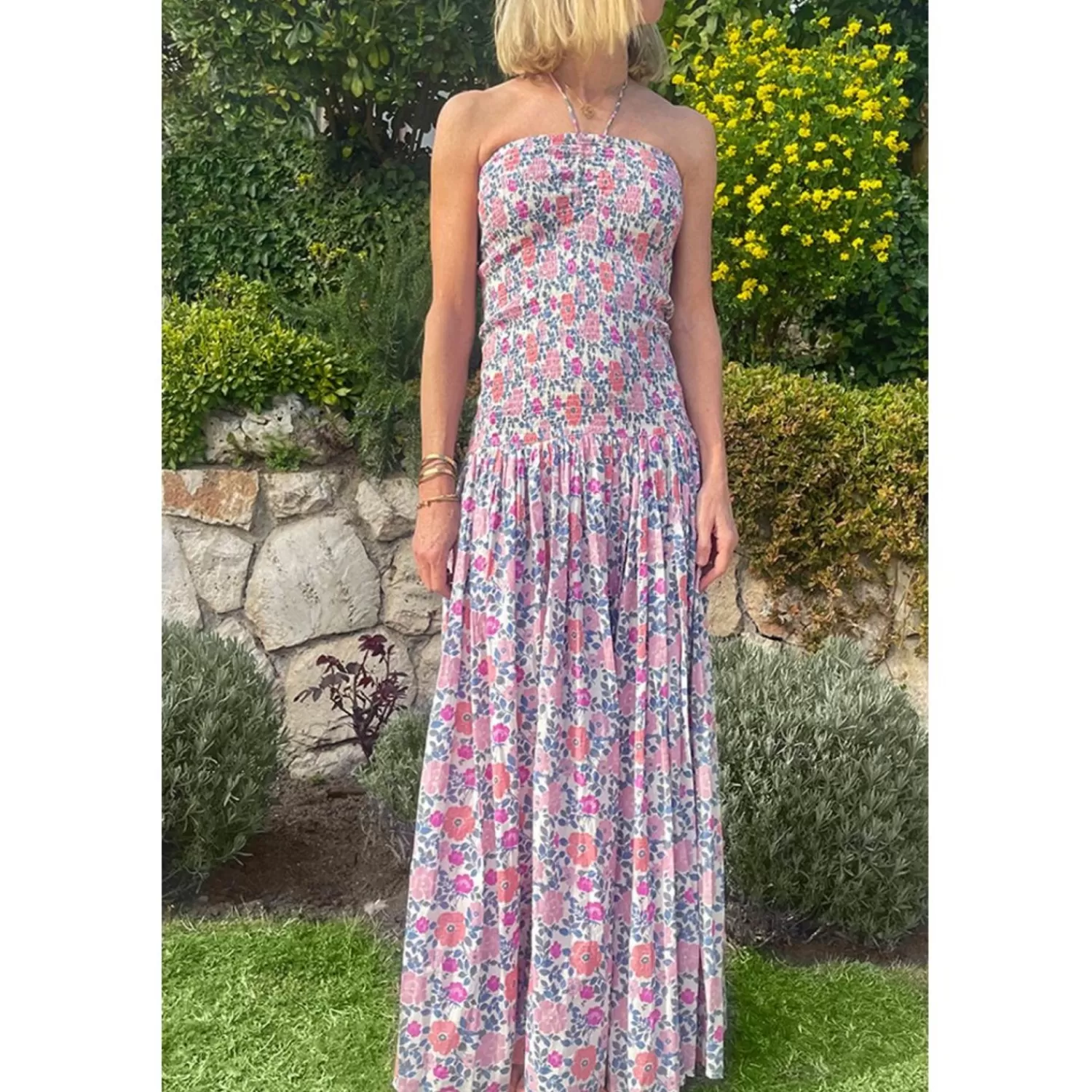 Sale LOUIS LOUISE Kjole Lalie Cotton Veil Vintage Flower